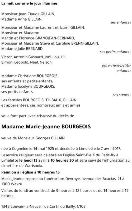 Marie-Jeanne Bourgeois