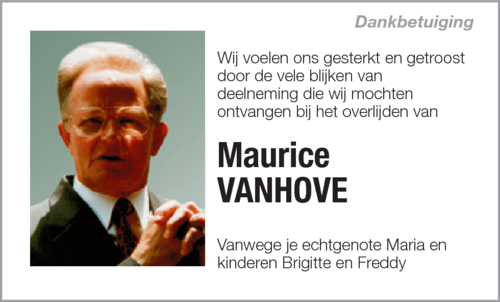 Maurice VANHOVE