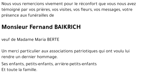 Fernand BAIKRICH