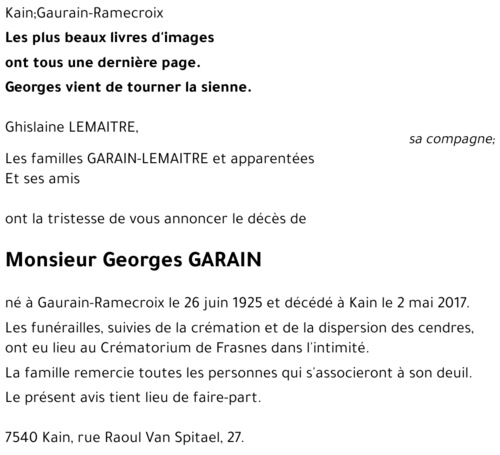Georges GARAIN