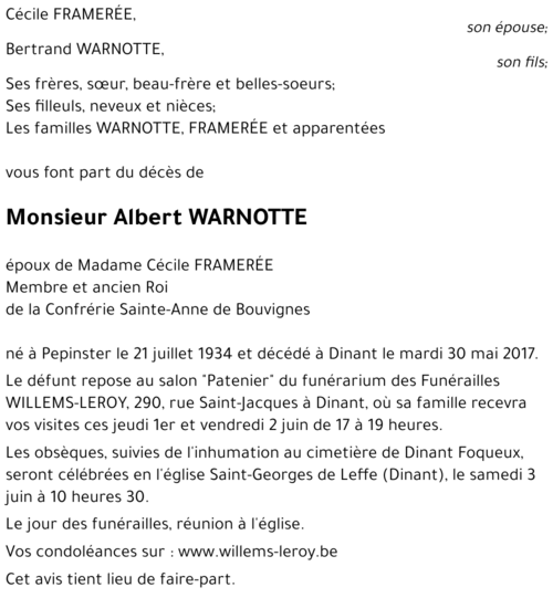 Albert WARNOTTE