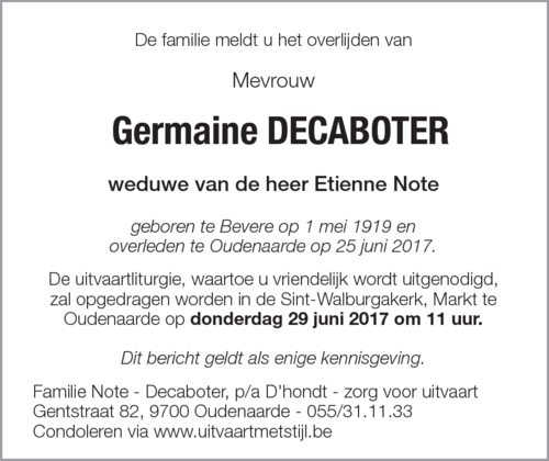 Germaine Decaboter