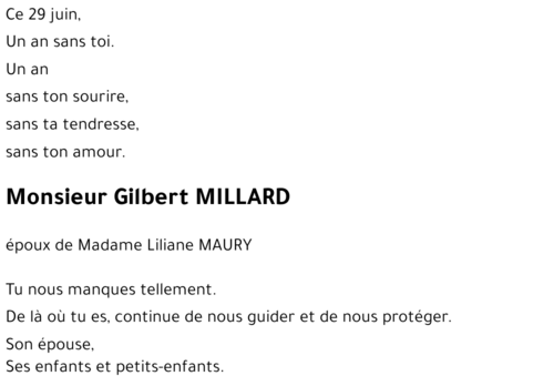 Gilbert MILLARD