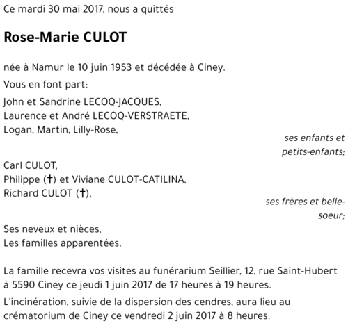 Rose-Marie CULOT