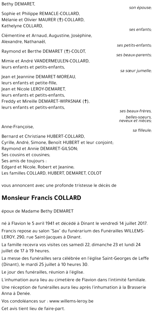 Francis COLLARD