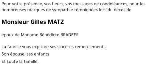 Gilles MATZ