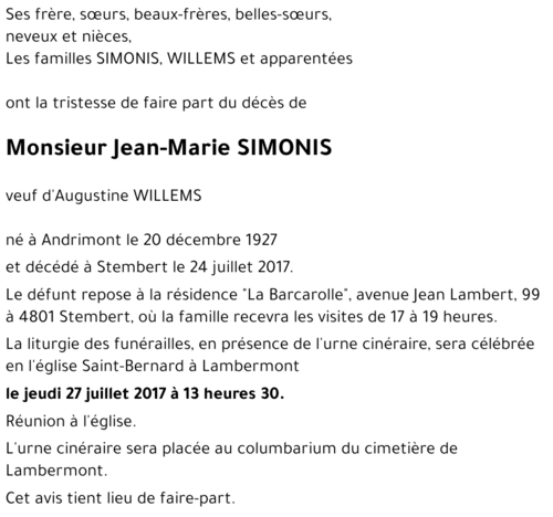 Jean-Marie SIMONIS