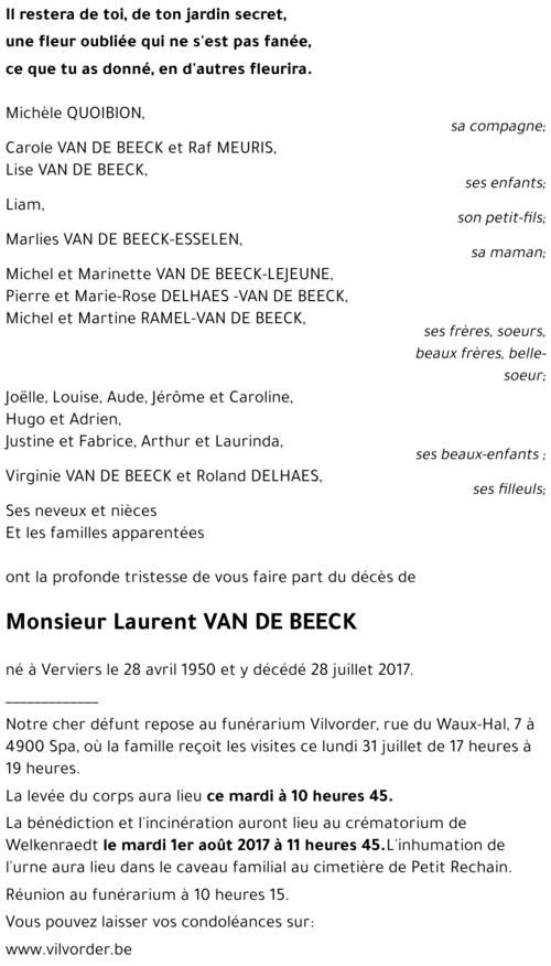 Laurent VAN DE BEECK