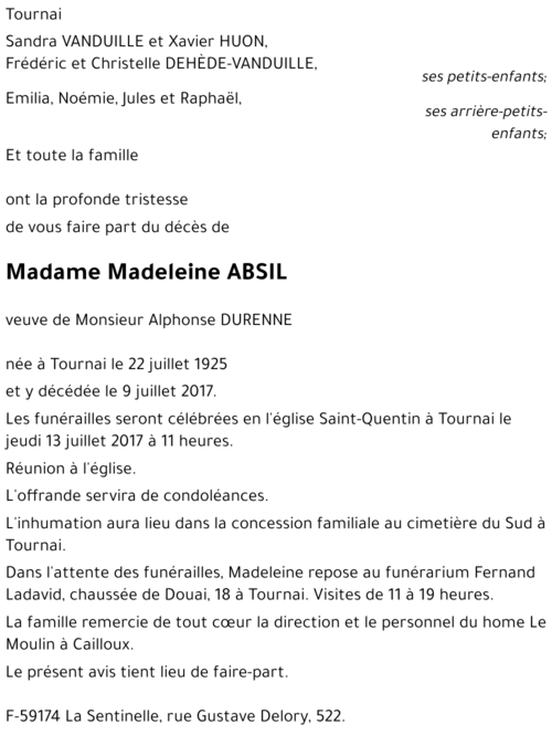 Madeleine ABSIL