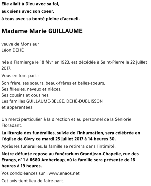 Marie GUILLAUME