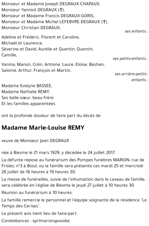 Marie-Louise REMY