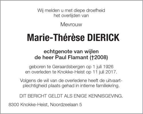 Marie-Thérèse Dierick