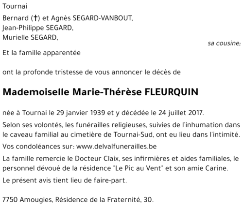 Marie-Thérèse FLEURQUIN