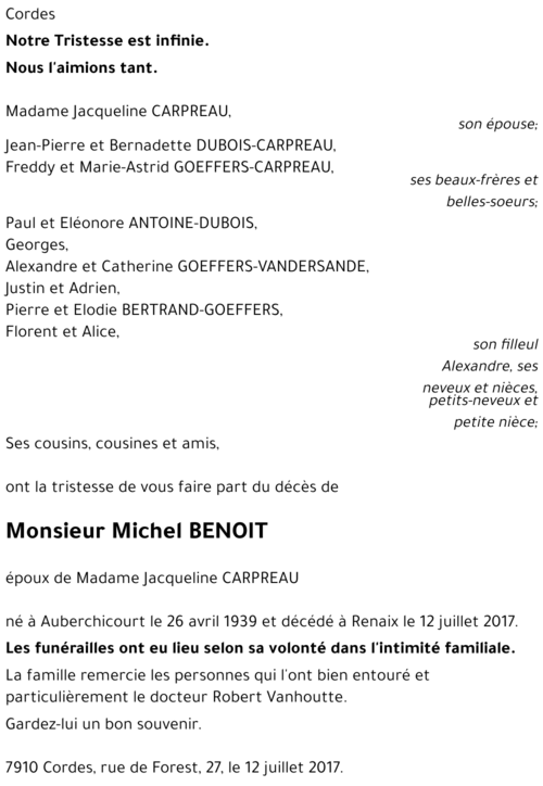 Michel BENOIT