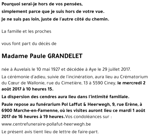Paule GRANDELET