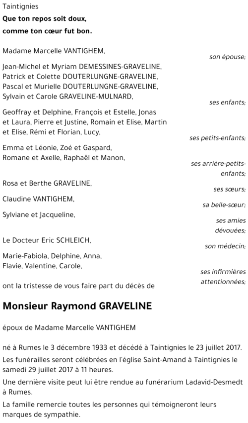 Raymond GRAVELINE