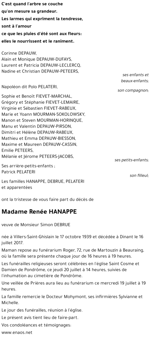 Renée HANAPPE