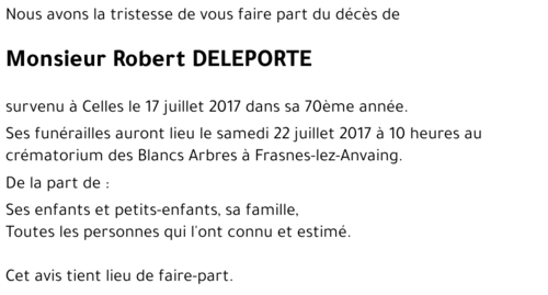Robert DELEPORTE