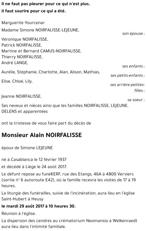 Alain NOIRFALISSE