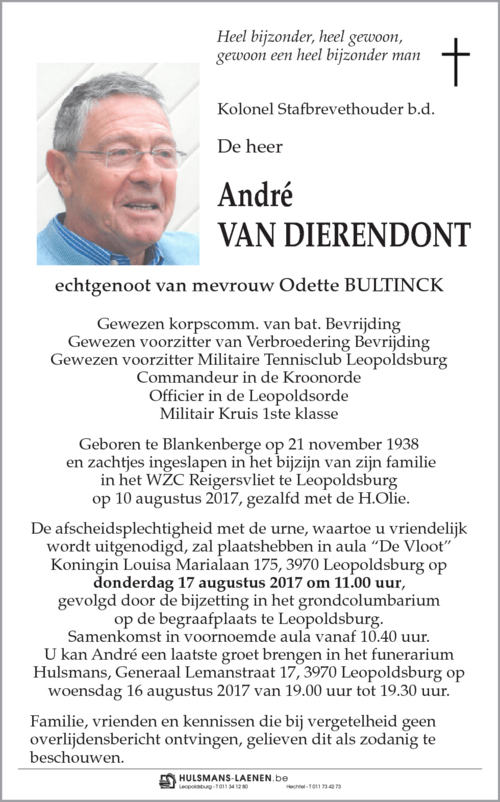 André Van Dierendont