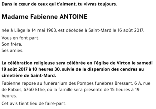 Fabienne ANTOINE 