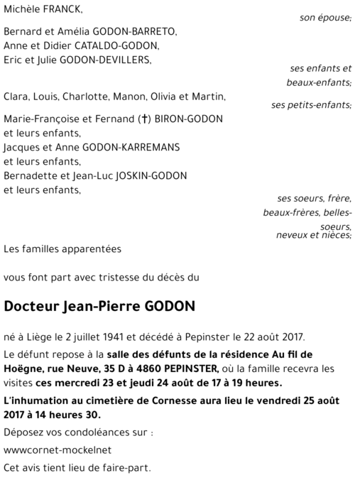 Jean-Pierre GODON