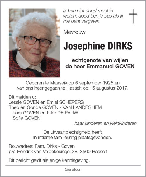 Josephine Dirks