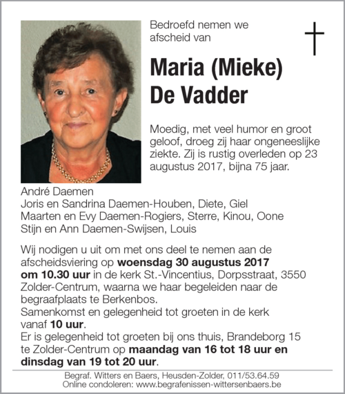 Maria De Vadder