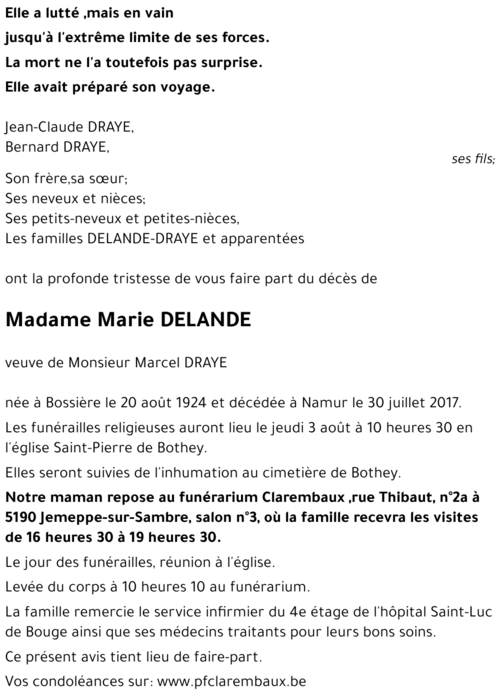 Marie DELANDE