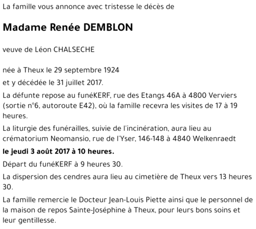 Renée DEMBLON