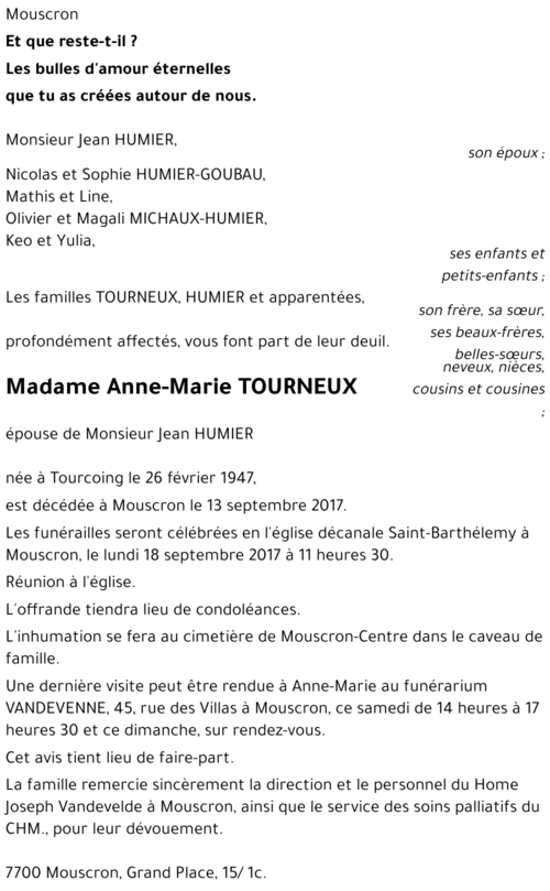 Anne-Marie TOURNEUX