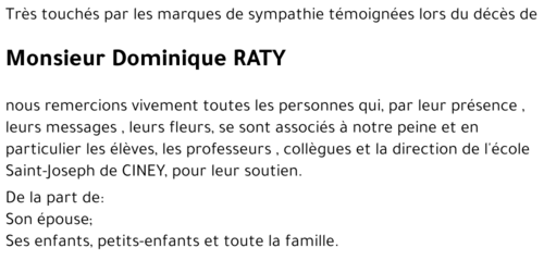 Dominique RATY