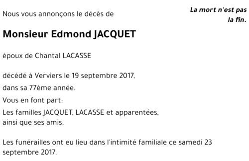 Edmond JACQUET