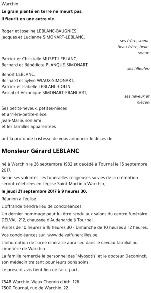 Gérard LEBLANC