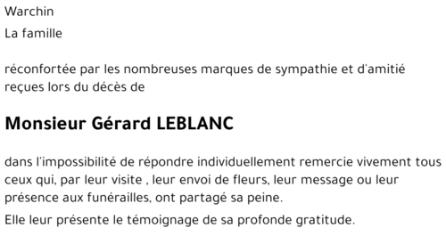 Gérard LEBLANC
