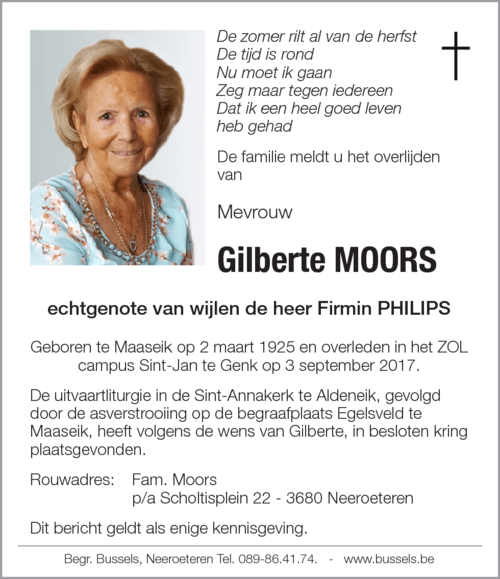 Gilberte MOORS