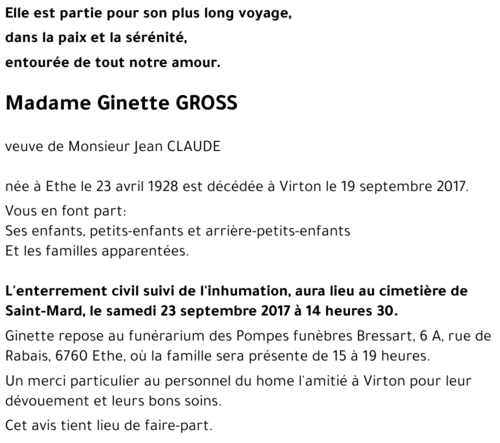 Ginette GROSS 