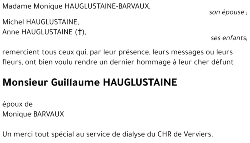 Guillaume HAUGLUSTAINE