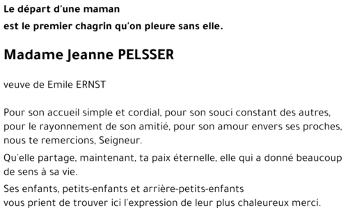Jeanne PELSSER