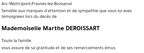 Marthe DEROISSART