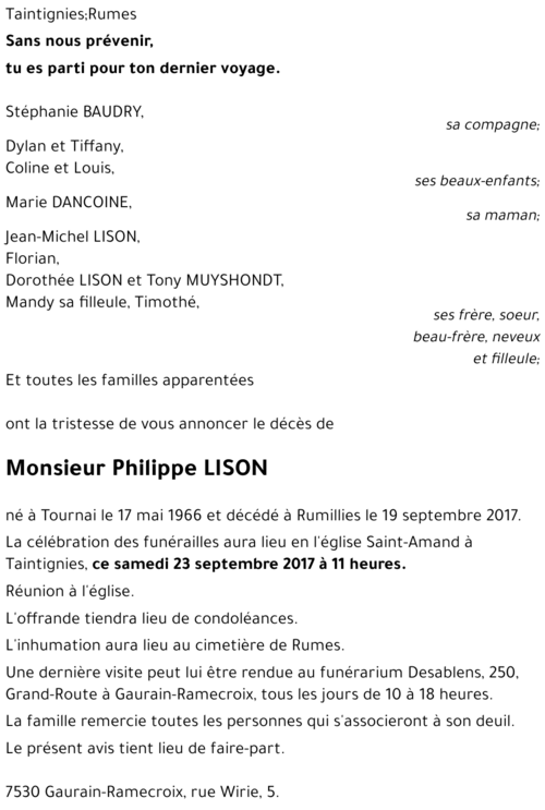 Philippe LISON