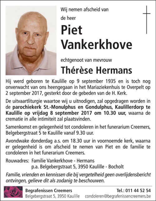 Piet Vankerkhove