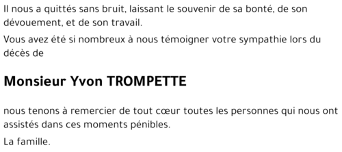 Yvon TROMPETTE