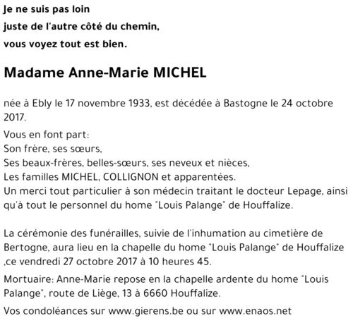Anne-Marie MICHEL