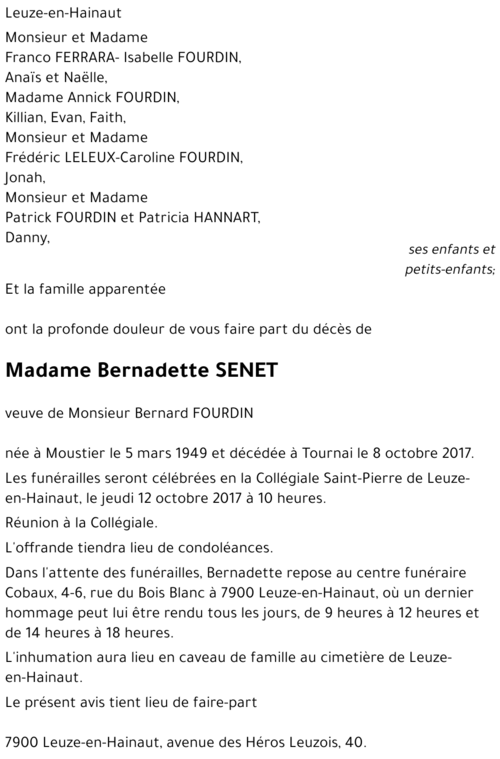 Bernadette Senet