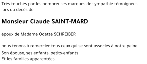 Claude SAINT-MARD 