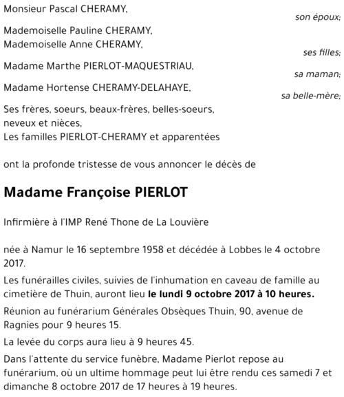 Françoise PIERLOT