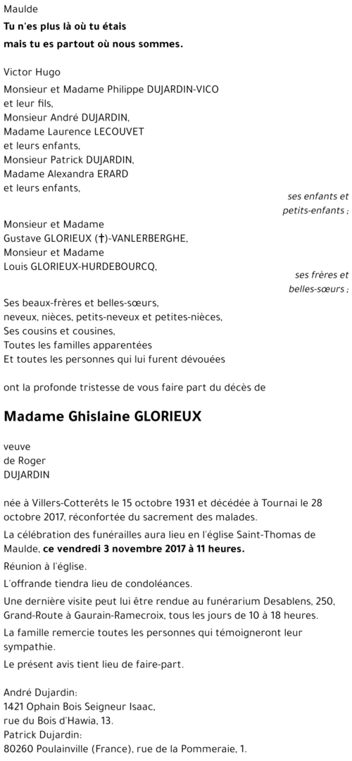 Ghislaine GLORIEUX