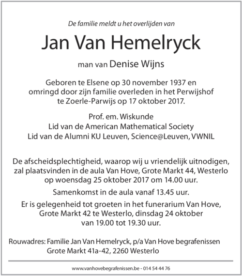 Jan Van Hemelryck