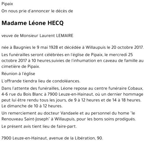 Léone Hecq